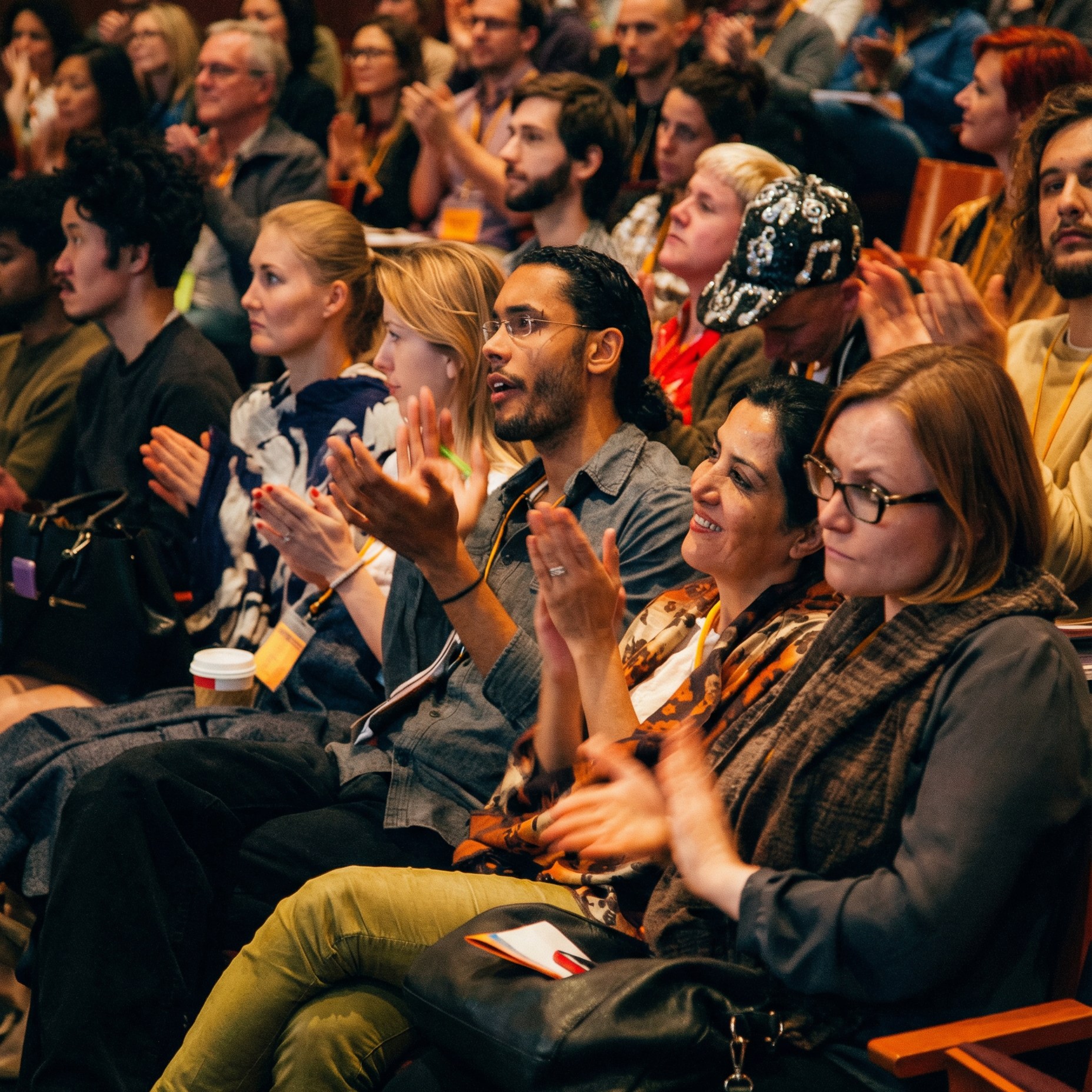 Audience members at a Horizons conference